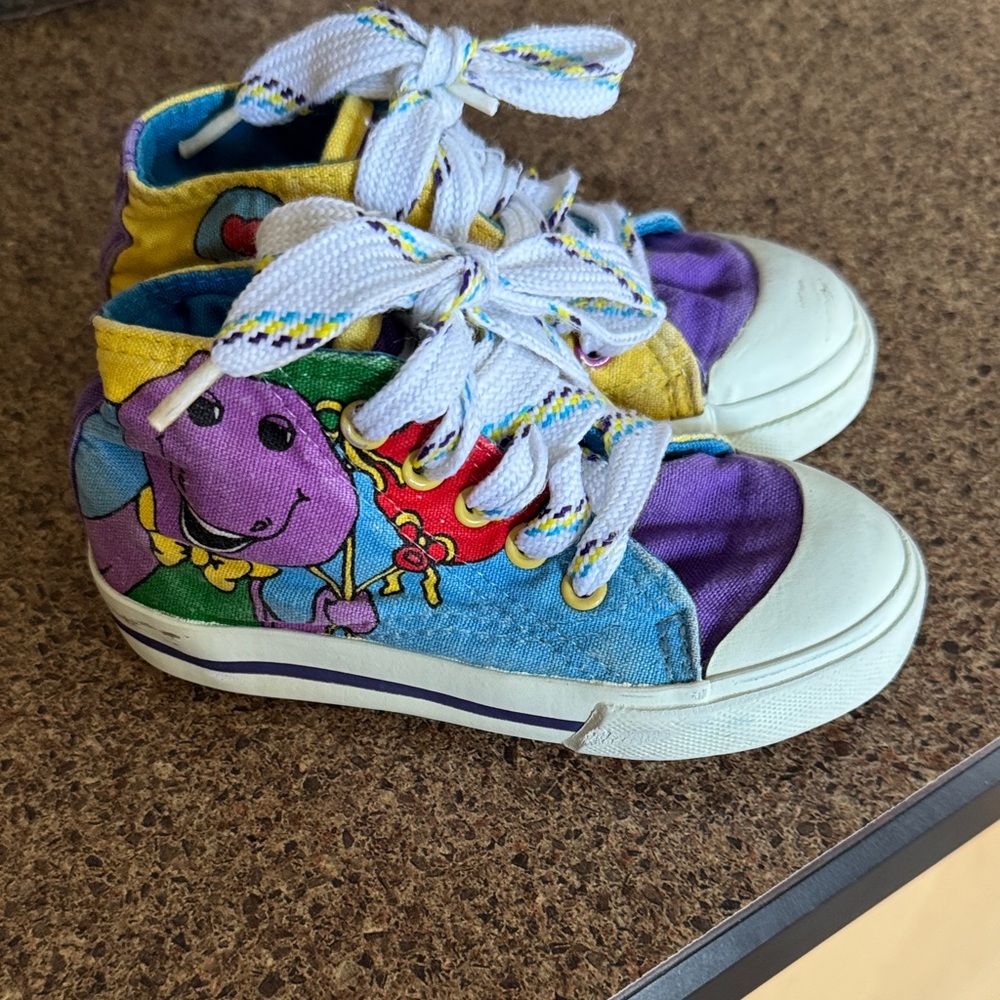 Vintage Barney Toddler Sneakers